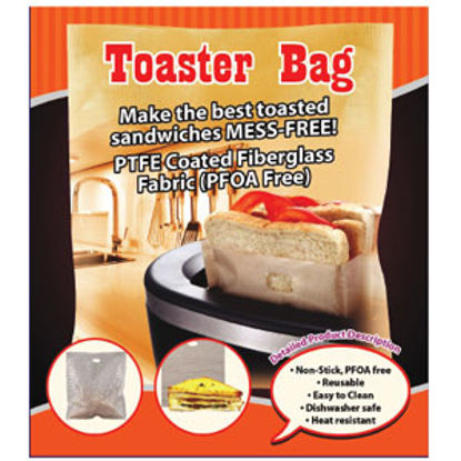 Picture of Ming's Mark GoWISEUSA (R) 2-Pack Beige PTFE Coated Fiberglass Fabric Reusable Toaster Bag GW22618 03-0704                    