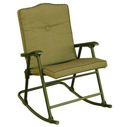 Picture of Prime Products La Jolla Desert Taupe Plus Folding Rocker Chair 13-6605 03-0802                                               