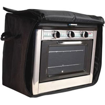 Picture of Camp Chef  13-1/2"L x 21-1/2"W x 18-1/2"H Black Polyester Campfire Cookware Storage Bag CBOVEN 03-0841                       