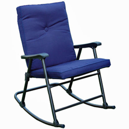 Picture of Prime Products La Jolla California Blue Plus Folding Rocker Chair 13-6602 03-0907                                            