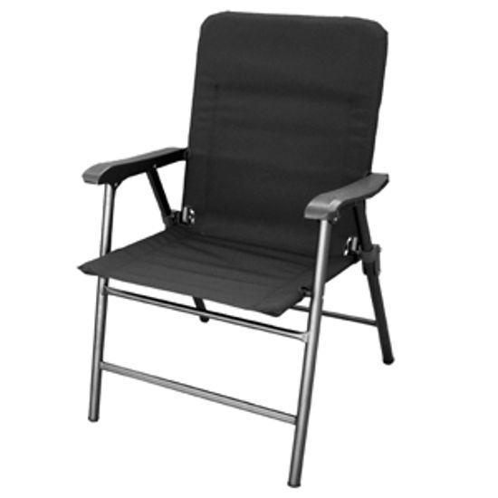 Picture of Prime Products Elite(TM) Baja Black Folding Chair 13-3349 03-0917                                                            