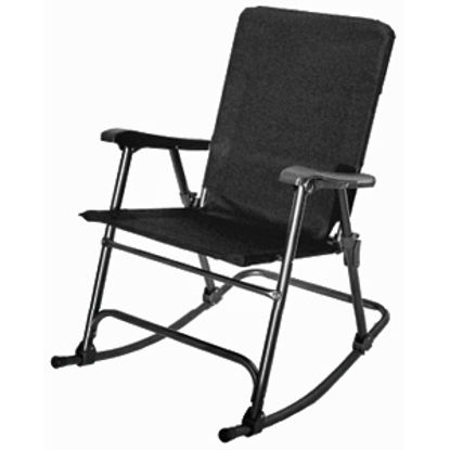 Picture of Prime Products Elite(TM) Baja Black Folding Rocker Chair 13-6509 03-0919                                                     
