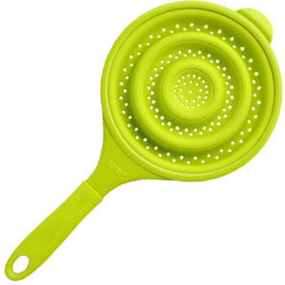 Picture of Dexas  2 Qt Green Silicone Collapsible Kitchen Strainer GCC383 03-1093                                                       