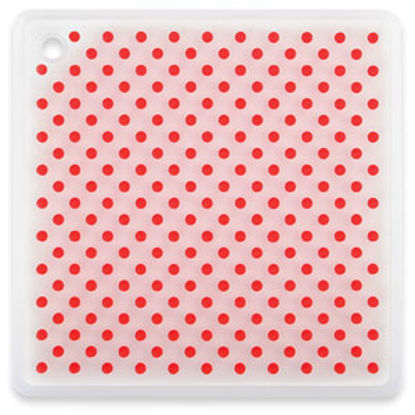 Picture of Dexas  Red Heat Resistant Silicone Plain Board Trivet w/ Raised Nibs GPN221795 03-1151                                       