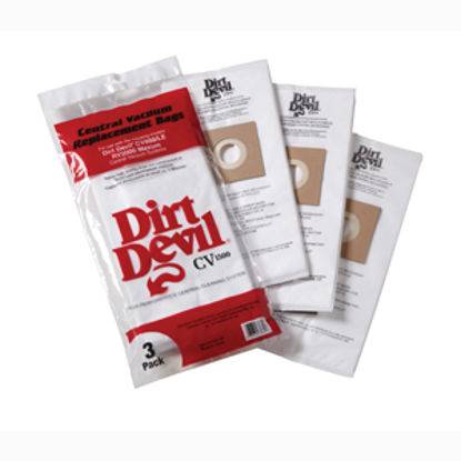 Picture of Dirt Devil  3-Pack Disposable Vacuum Cleaner Bag 9597 03-1211                                                                
