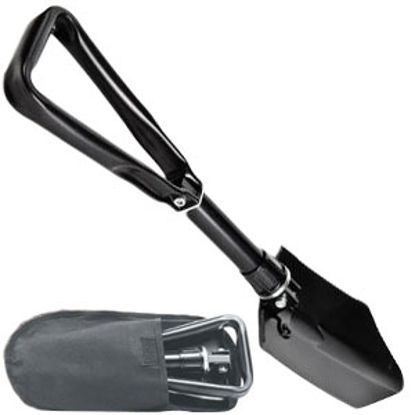 Picture of Camco  Black Steel Folding Shovel 51075 03-1221                                                                              