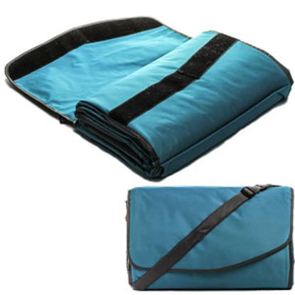 Picture of Camco  Fleece w/ Waterproof Backing Teal Picnic Blanket 42807 03-1288                                                        