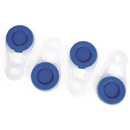 Picture of Camco  4-Pack Blue & White Plastic Fabric Grommet 51344 03-1455                                                              