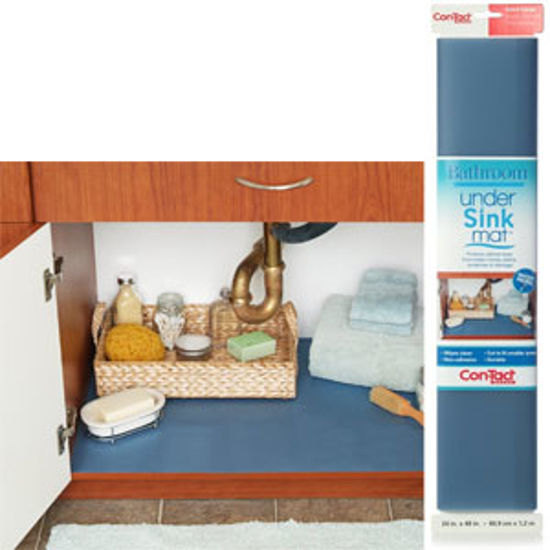 Picture of Con-Tact  Blue Non-Adhesive 24"x48" Under Sink Mat BACC-CUSM03-06 03-1458                                                    