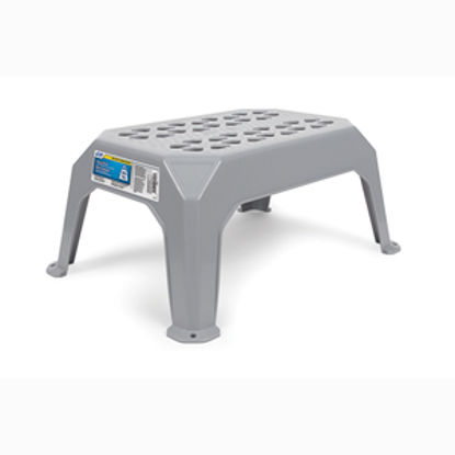 Picture of Camco  15-7/8"H Gray Plastic Step Stool 43460 03-1460                                                                        