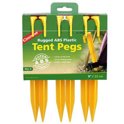 Picture of Coghlan's  6-Pack 9" ABS Tent Peg 9309 03-1935                                                                               