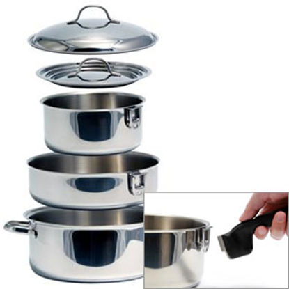 Picture of Camco  Stainless Steel w/ Aluminum Core Cookware Set 43920 03-1958                                                           