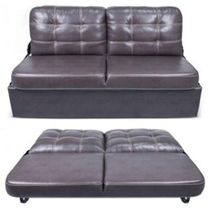 Picture of Lippert Thomas Payne Collection Poise Dark Chocolate PolyHyde (TM) 68" Jackknife Sofa 389311 03-2089                         