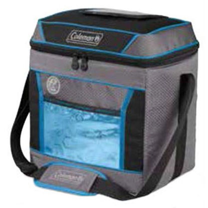 Picture of Coleman Outdoor Trailblazer (TM ) Blue 12.2"W x 9.45"D x 12.99"H Soft Beverage Cooler w/Coleman Logo 2000025480 03-2129      