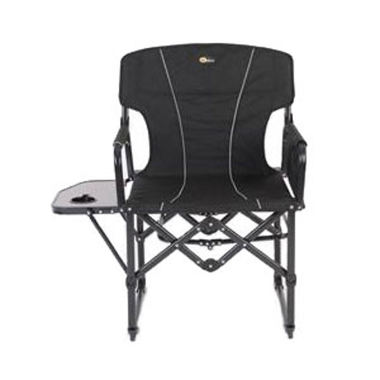 Picture of Faulkner  Black Folding Directors Chair w/ Side Tray & Bag 52284 03-2139                                                     