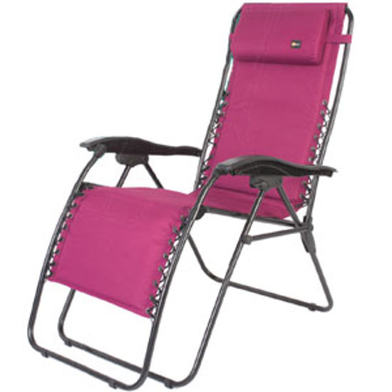 Picture of Faulkner  Fuchsia XL Folding Recliner w/ Side Tray 52292 03-2156                                                             