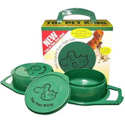 Picture of Pet King  Green Plastic Pet Dish PK-G 03-2181                                                                                