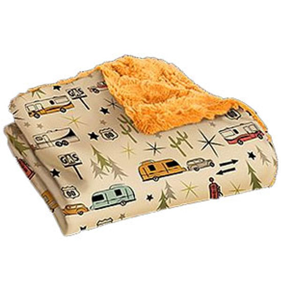 Picture of Camp Casual The Throw Polyester Road Trip Picnic Blanket CC-005RT 03-2190                                                    