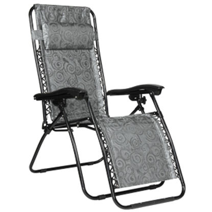 Picture of Camco  Black Swirl Zero Gravity Folding Chair 51810 03-3605                                                                  