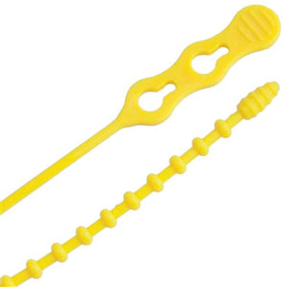 Picture of Marinco  15 Pack Beaded 8" Safety Yellow Cable Ties 45-8BEADYW 03-5031                                                       