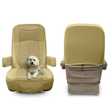 Picture of RV Designer  Tan Seat Cover w/ Gripfit Design C795 03-7021                                                                   