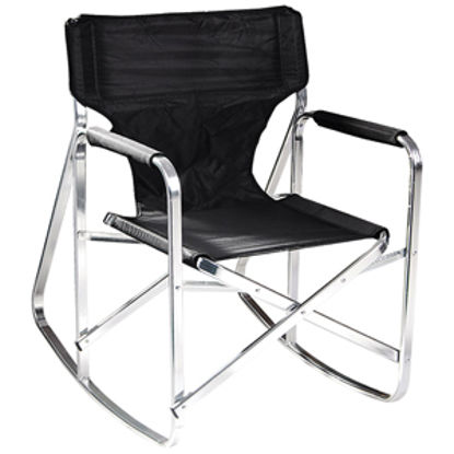 Picture of Ming's Mark  Black Rocking Director's Chair SL1205-BLACK 03-7771                                                             