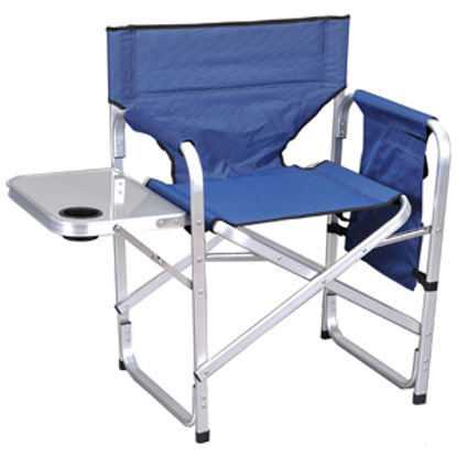 Picture of Ming's Mark  Blue Director's Chair w/ Side Table SL1204-BLUE 03-7775                                                         