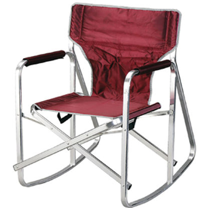 Picture of Ming's Mark  Burgundy Rocking Director's Chair SL1205-BURGUNDY 03-7776                                                       