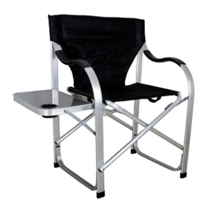 Picture of Ming's Mark  Black Heavy Duty Director's Chair w/ Side Table SL1214 03-7803                                                  