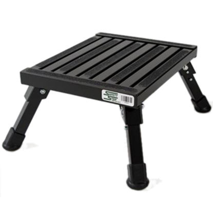 Picture of Safety Step  7"H Black Aluminum Folding Step Stool S-07C-BLK 04-0058                                                         