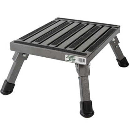 Picture of Safety Step  7"H Silver Vein Aluminum Folding Step Stool S-07C-V 04-0243                                                     