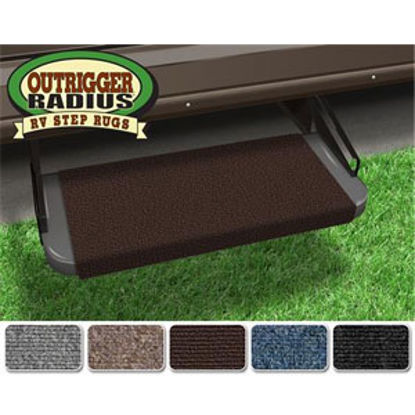 Picture of Prest-o-Fit Outrigger (R) Chocolate Brown 18" Entry Step Rug 20315 04-0288                                                   