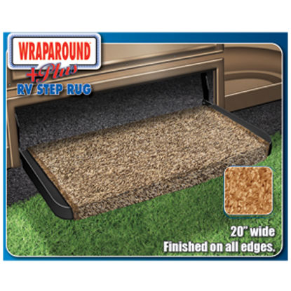 Picture of Prest-o-Fit Wraparound (R) Plus Stone Gray 20" Entry Step Rug 2-1073 04-0349                                                 