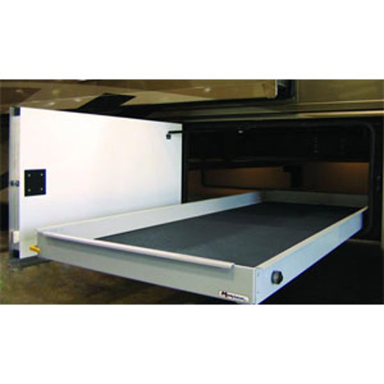 Picture of MOR/ryde MOR/stor 800 lb Powder Coat 26" W x 48" D Cargo Slide w/Flooring CTG60-2648W 05-0011                                