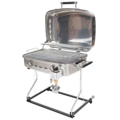 Picture of Faulkner  Rectangular Flames Stainless Steel Barbeque Grill 51323 06-0028                                                    