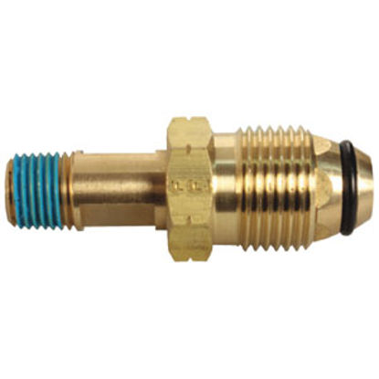 Picture of JR Products  1/4" MPT x Male POL Brass LP Adapter Fitting 07-30065 06-0058                                                   