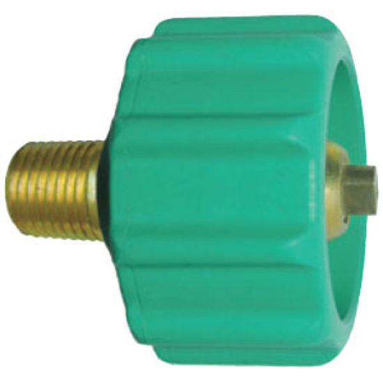 Picture of JR Products  1-5/16" Female ACME Quick Connect x 1/4" MPT LP Hose Connector 07-30285 06-0078                                 