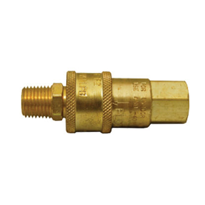 Picture of Marshall Excelsior  1/4" FNPT x 1/4" MNPT Hose End Quick Disconnect Coupling ME-GMC4 06-0081                                 