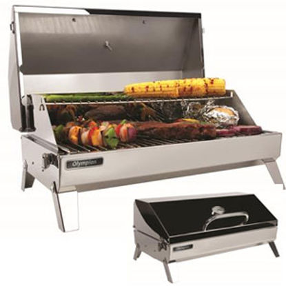 Picture of Camco Olympian  6500 Rectangular Stainless Steel LP Barbeque Grill 57245 06-0085                                             