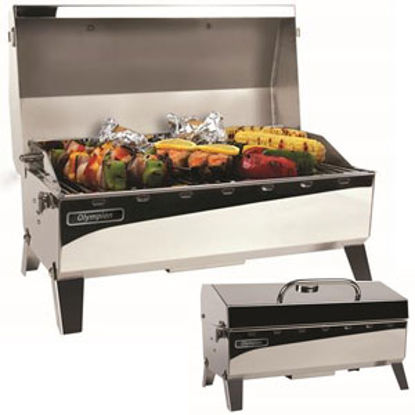 Picture of Camco Olympian  4500 Rectangular Stainless Steel LP Barbeque Grill 57251 06-0086                                             