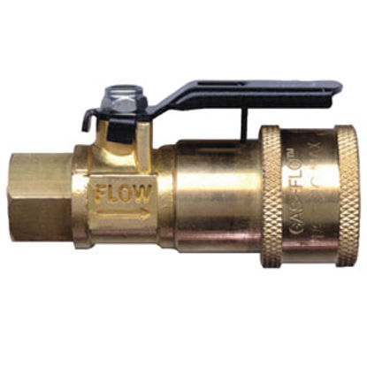 Picture of JR Products Gas Flow (TM) Straight Shut Off Valve 07-30435 06-0114                                                           