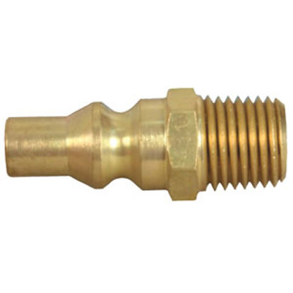 Picture of JR Products  1/4" Male Pipe Thread x Male Quick Connect LP Hose Connector 07-30445 06-0115                                   
