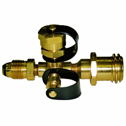 Picture of Marshall Excelsior  MPOL x 1/4"FIF x 1"-20MNPT x 1-5/16"MACME Brass LP Adapter Fitting ME425 06-0237                         