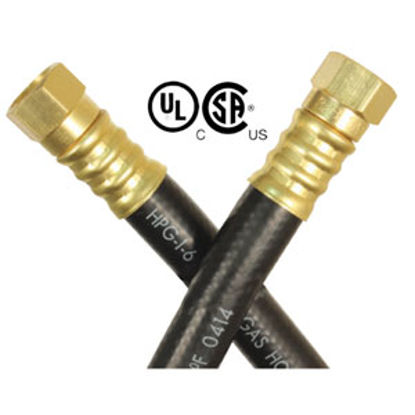 Picture of JR Products  3/8" Female Swivel SAE End x 3/8" Female Swivel SAE End LP Supply Hose 07-31325 06-0397                         