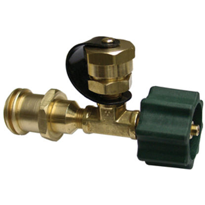 Picture of Marshall Excelsior  1-5/16"FACME x 1"-20MNPT x 1-5/16"MACME Brass Tee LP Adapter Fitting ME418 06-0426                       