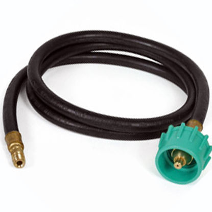 Picture of Camco  Type 1 ACME Nut x 1/4" Inverted Male Flare 24"L LP Feed Hose 59153 06-0495                                            