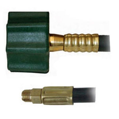 Picture of Marshall Excelsior  Female QCC Type1 X 1/4" Male IF X 12"L Packaged LP Hose MER425NL-12P 06-0594                             
