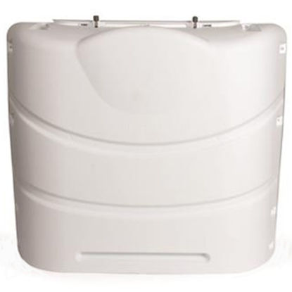 Picture of Camco  Polar White Polyethylene Double 20LB/30LB LP Tank Cover 40542 06-0631                                                 