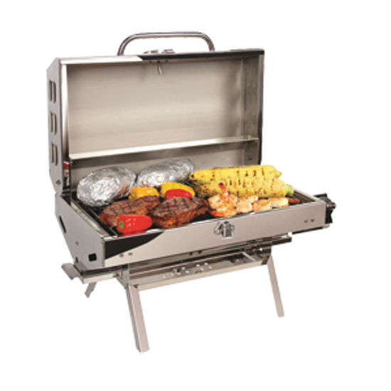 Picture of Camco Olympian 5500 Rectangular Stainless Steel LP Barbeque Grill 57305 06-1137                                              