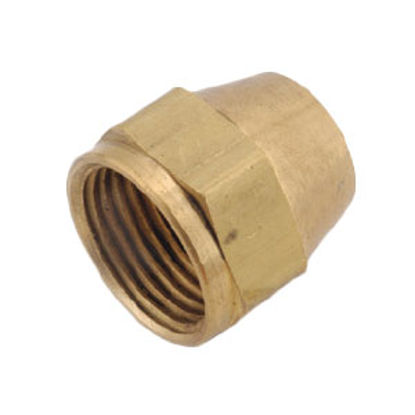 Picture of Anderson Metal LF 76602S Series 5/8"-18 Brass Fresh Water Lead Free Short Fitting Nut 704020-0604 06-1217                    